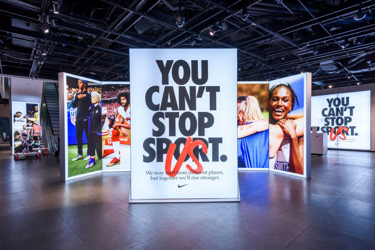Nike - You Can't Stop Sport Light Boxes London
