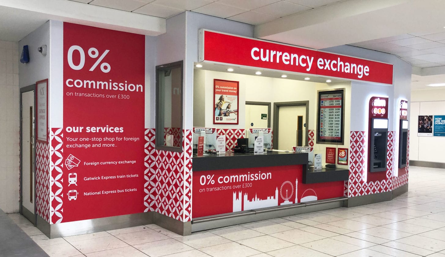 moneycorp airport retail popup