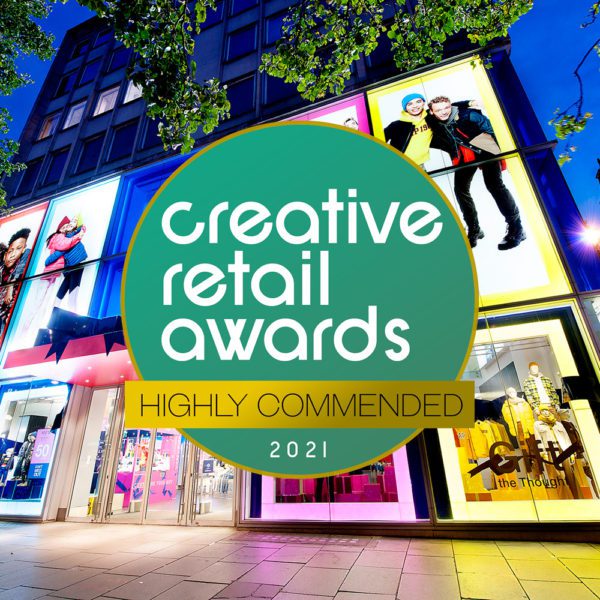 Highly Commended at the Creative Retail Awards 2021